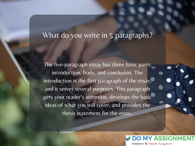 what do you write in 5 paragraph