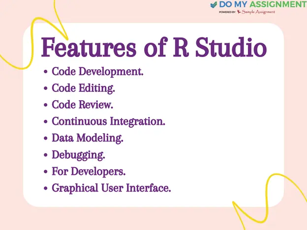 features of R studio 1 